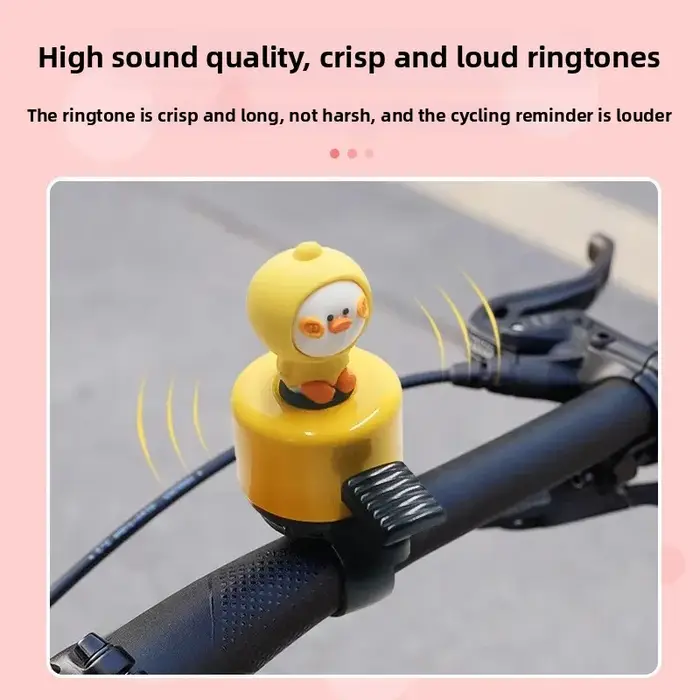 Cloche de vélo forte de dessin animé