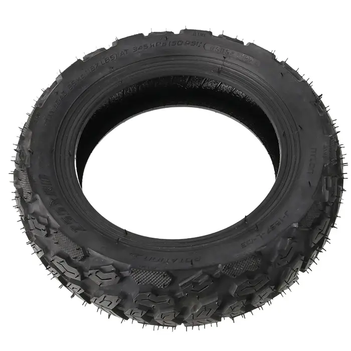Pneus tubeless tout-terrain 255x80 10x3.0 80/65-6 couleur blanc haute qualité pour scooter électrique et usage urbain ou aventure