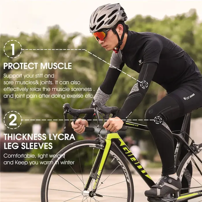 WEST BIKING-Jambières de vélo coupe-vent pour hommes et femmes