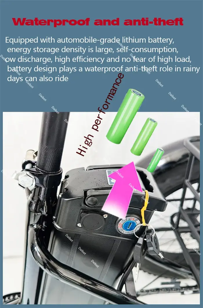 Tricycle électrique pliant pour adultes