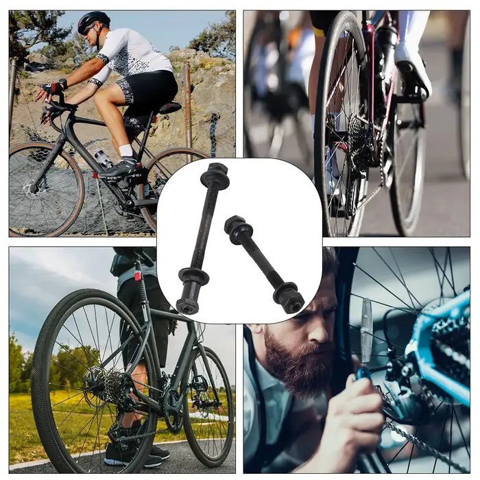 Essieux creux de moyeu de vélo, à dégagement rapide, accessoires d'arbre de vélo