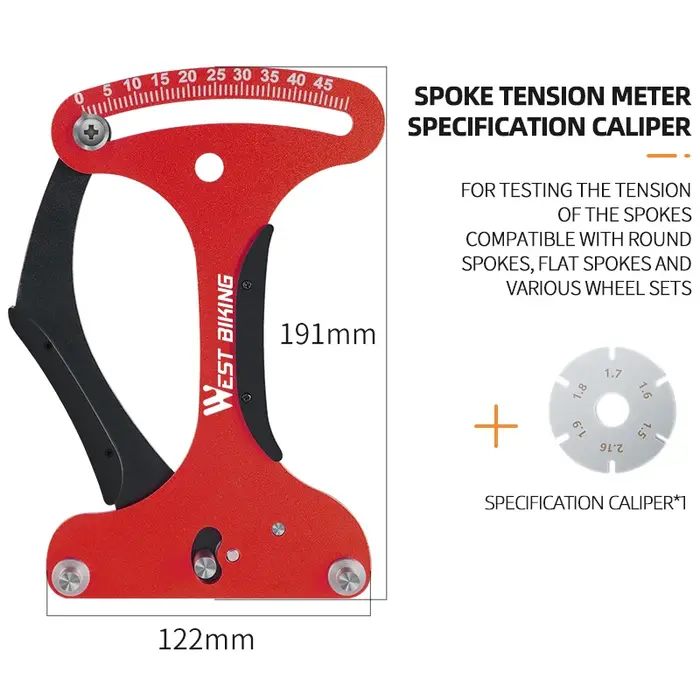 WEST BIKING – compteur de Tension de rayons de vélo