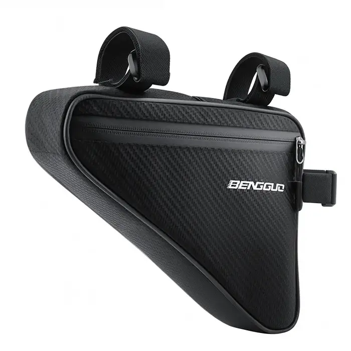 Sac triangulaire pour vélo, sac pour VTT, sac pour tube supérieur de vélo de route, sac de cyclisme,