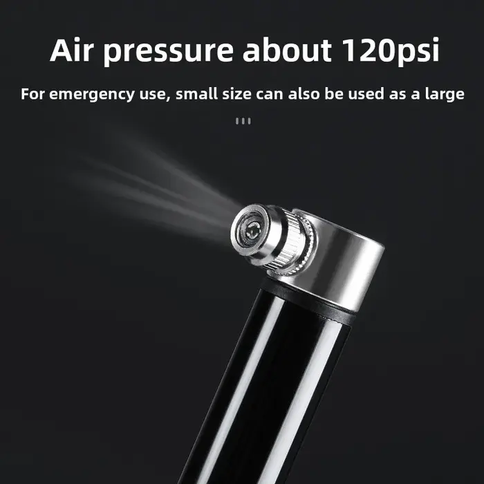 Mini pompe à vélo Portable en alliage d'aluminium, pompe à Air manuelle, gonfleur de pneus à bille, 