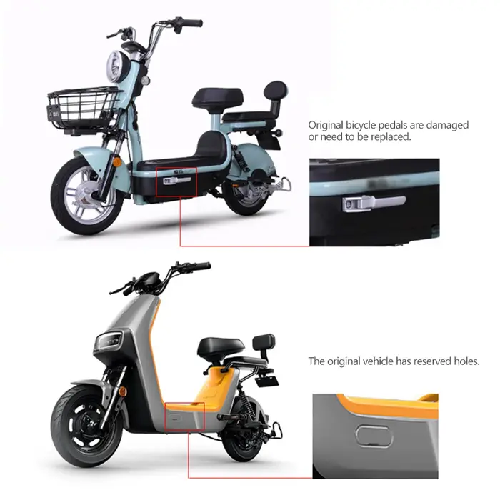 Pédales pliables pour moto et vélo électrique