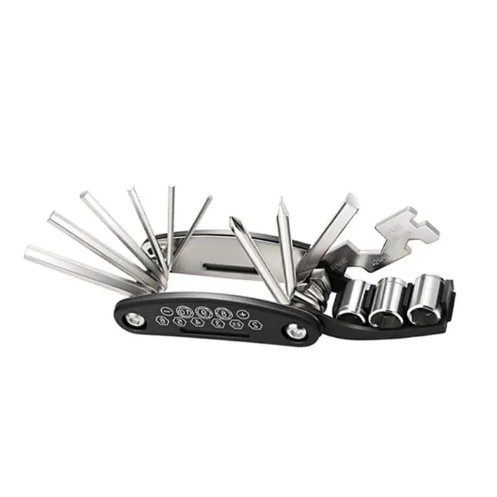 Clé à douille Portable 16 en 1 pour vélo, clé polyvalente, tournevis multi-outils, outils de réparat