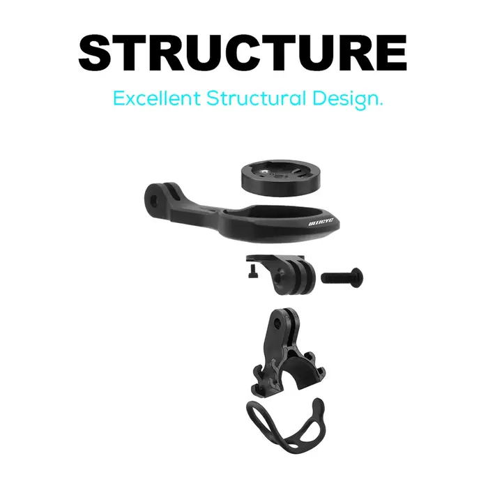 Pour Trek Bontrager Blendr BMC ICS Cervelo tige de vélo guidon avant Gopro Combo support pour Garmin Wahoo Bryton