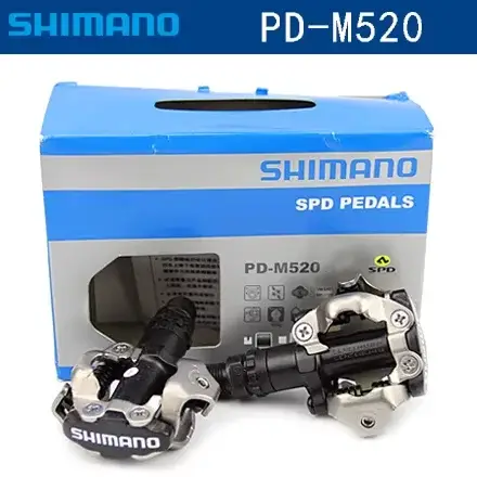 Pédales de vélo de montagne SHIMANO M520 M540 M8100 M9200, pédales SPD sans clip professionnelles po