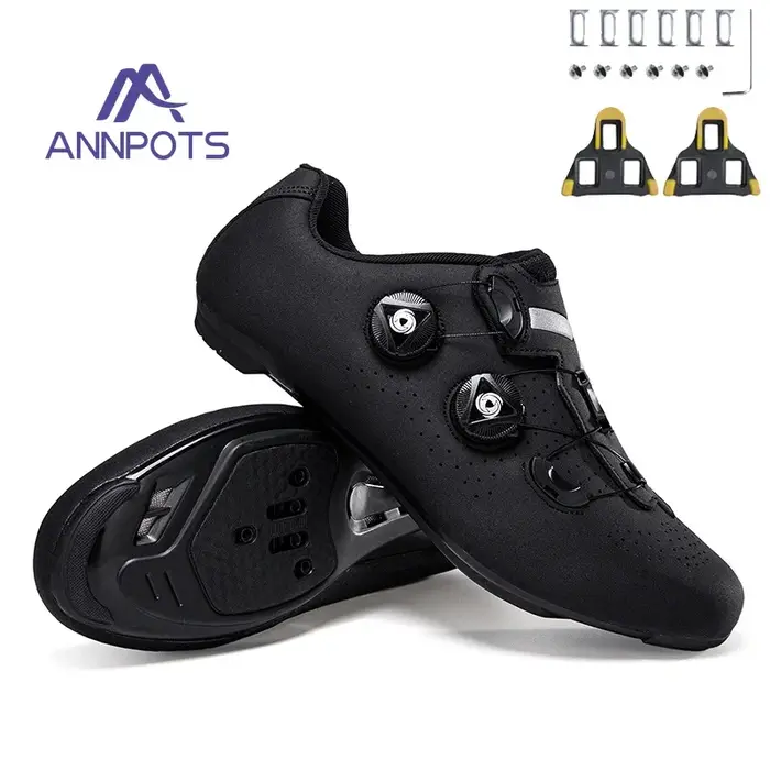 Hommes auto-verrouillage vitesse vélo vtt baskets course