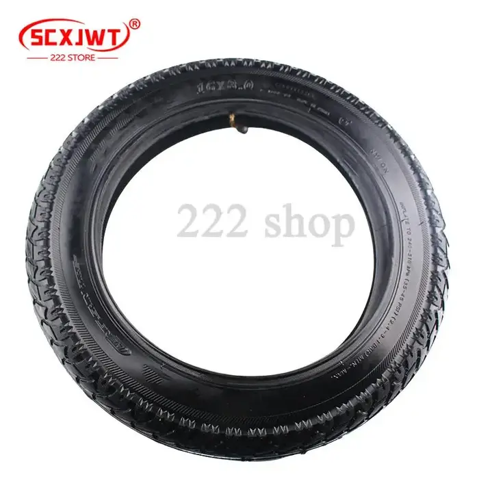 Pneus de vélo électrique 16x3.0 pouces pneu