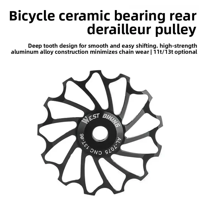 Poulie de dérailleur VTT en céramique 11T 13T