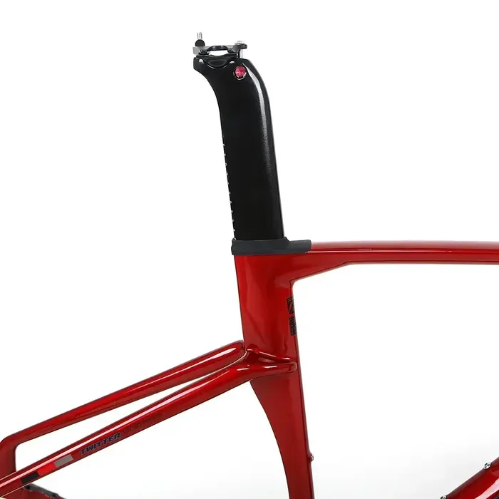 Cadre de vélo de gravier en fibre de carbone T900 TWITTER V3 Breaking Wind Racing 40C avec frein à disque à montage plat et axe traversant 12*142mm