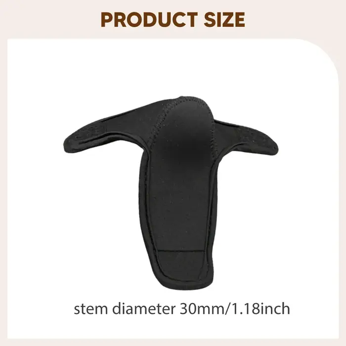 Couverture de tige de vélo d'équilibre pour enfants, anti-collision, facile à installer, noire