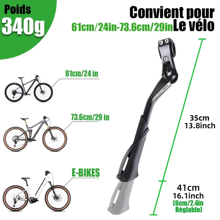 RBRL béquille de vélo E