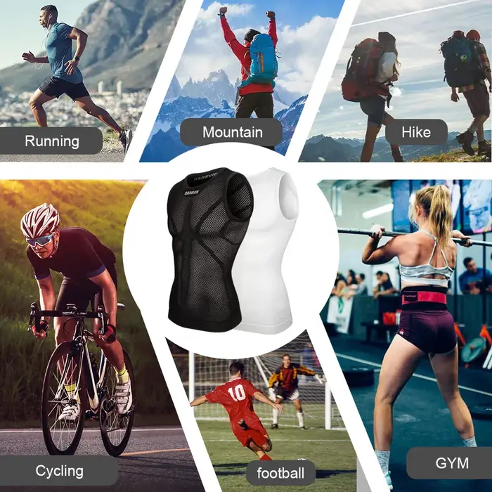 DAREVIE cyclisme première couche petite taille homme Compression sans couture vélo GYM cyclisme inté