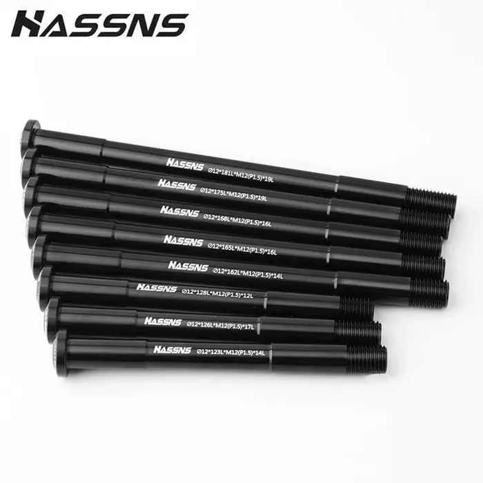 HASSNS Axe traversant VTT et Vélo de Route en alliage d'aluminium 15x100 15x110 12x142 12x100 12x148