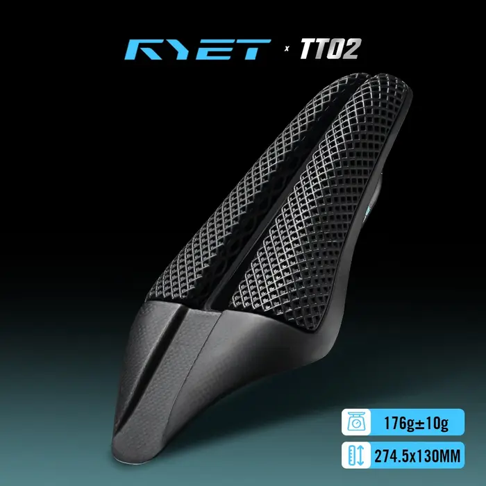 Selle de triathlon RYET TT02 imprimée en 3D