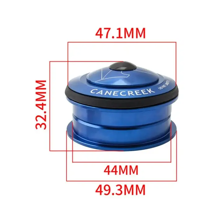 Casque de vélo de montagne en aluminium Durable 44MM, Double roulement, fourche à Tube droit, accessoires de vélo 1 1/8