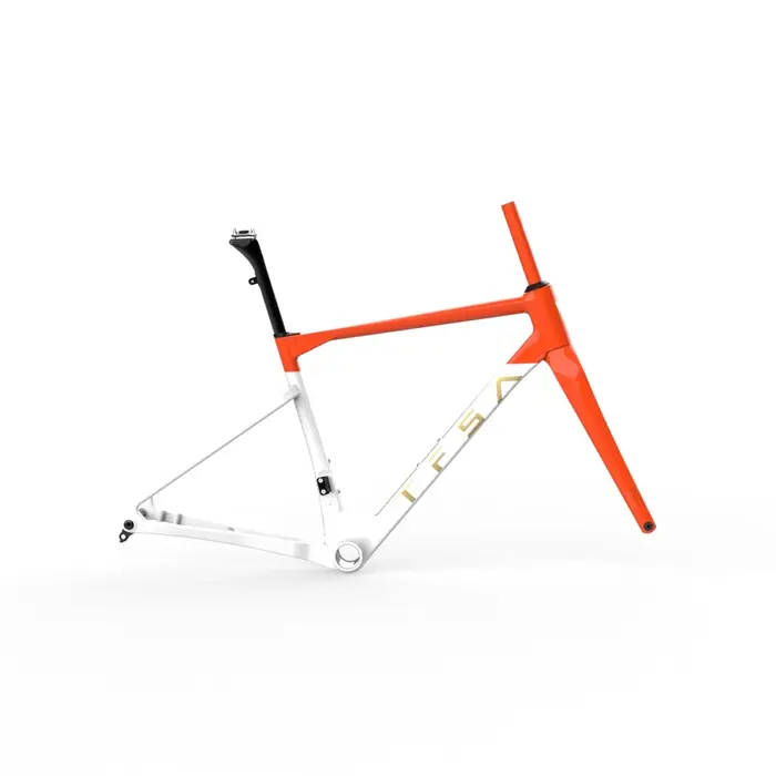 Cadre en fibre de carbone pour vélo gravel urbain TFSA JH-37 avec freins à disque T47 pour VTT