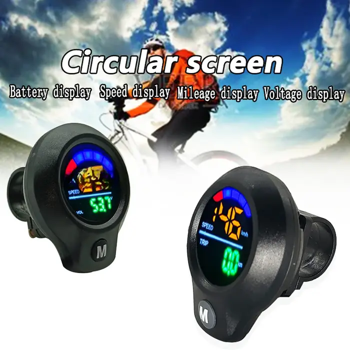 Compteur de vitesse pour trottinette électrique 3/4/6 broches 48V LCD – Affichage numérique du