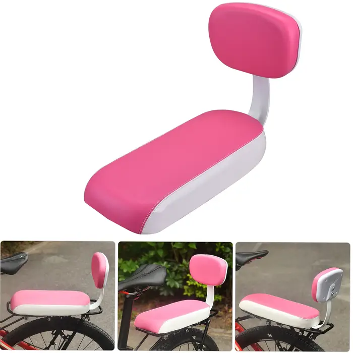 Siège arrière de vélo en cuir PU pour enfants