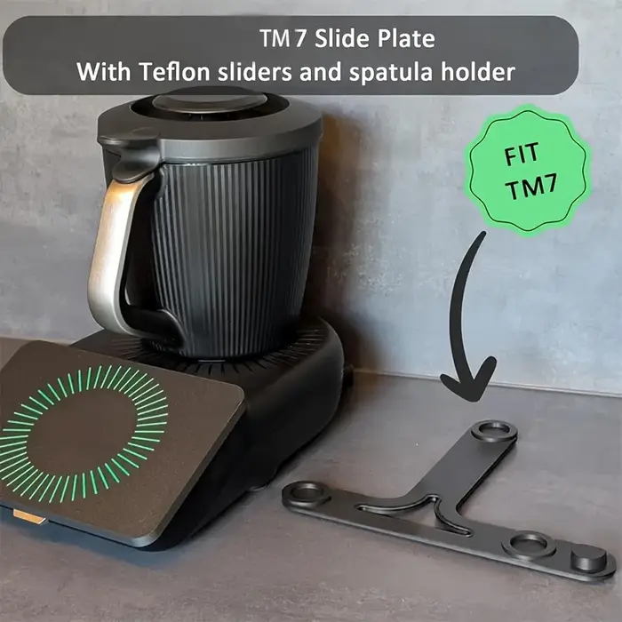 Planche coulissante avec planeurs, support sécurisé, protège la fonction d'échelle, accessoires TM7, support de Base, Protection de la Surface du travail à la maison, 1 pièce