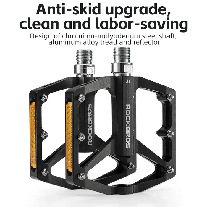 ROCKBROS pédales de vélo économiser l'effort en alliage d'aluminium anti-dérapant vtt route montagne roulement