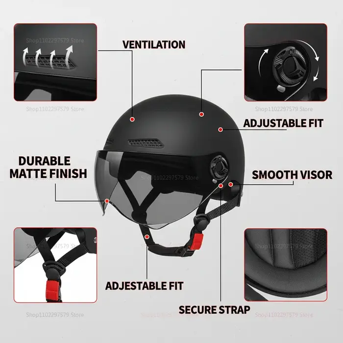 Casque de vélo électrique certifié 3C pour adultes