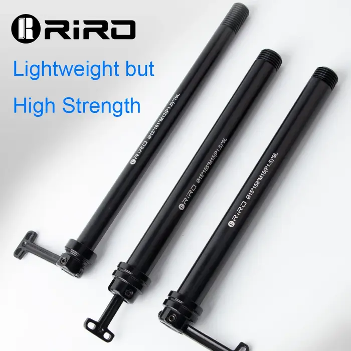RIRO vélo caché dégagement rapide baril tige d'arbre 12/15MM ultraléger en alliage d'aluminium QR vtt