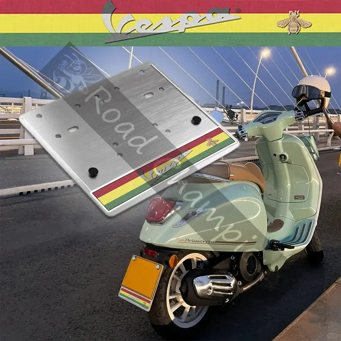 Cadre de plaque d'immatriculation de Scooter pour Vespa Sprint Primevare 150