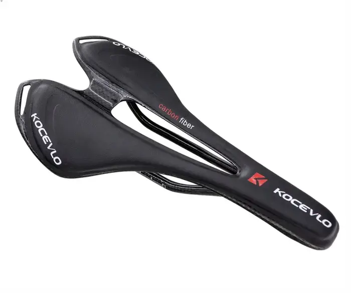 KOCEVLO Carbone Selle T800 Carbonfiber + En Fiber De Cuir Ultra Léger Vélo De Route VTT Selle Siège