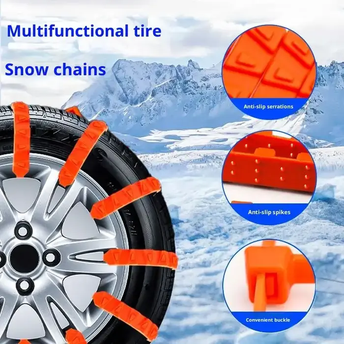 Chaînes de neige antidérapantes pour motos, vélos, roues de pneus d'hiver, attaches de câble antidérapantes, chaîne de pneus d'urgence pour moto, 10/20 pièces