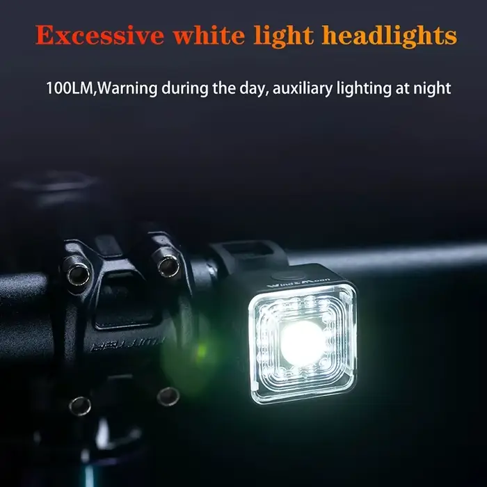 WT06 feu stop de vélo intelligent feu arrière 120 Lumen IP66 étanche phare et feu arrière ensembles