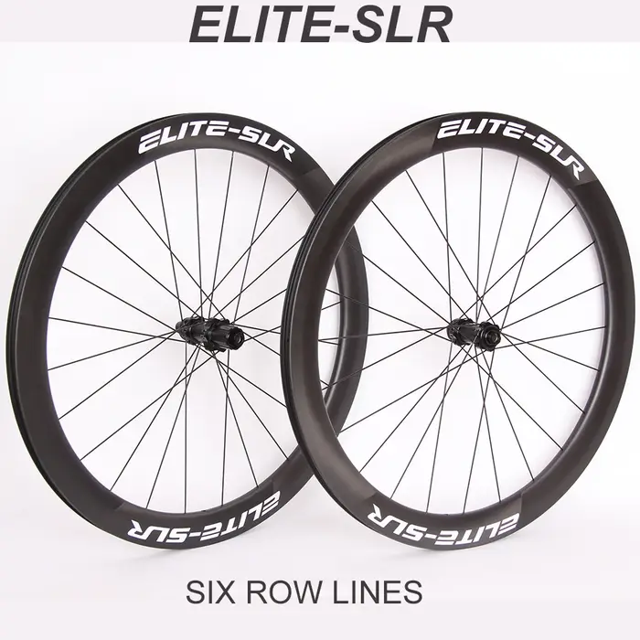 Roues ELITE-Paire de roues de vélo de route en carbone