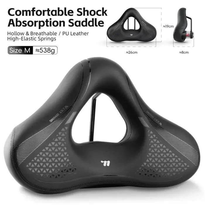 WEST BIKING – selle de vélo à Absorption des chocs