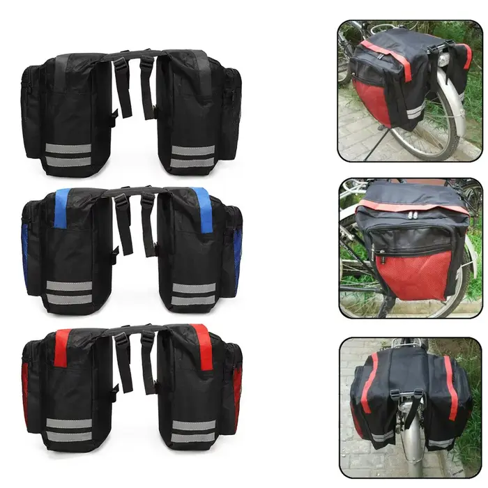 Sacoche de vélo arrière double face haute capacité