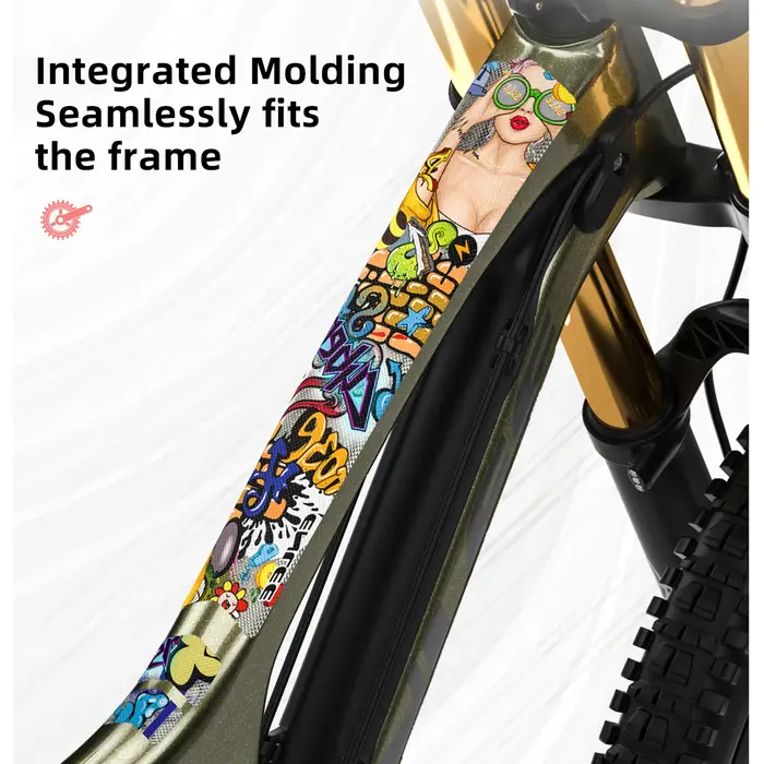 Protecteur de cadre de vélo 3D en PVC léger