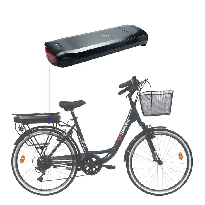 TOPLIFE E-4600 batterie au Lithium assistée électrique 36V 13Ah 17.5Ah 20Ah 468Wh 720Wh remplacement pour vélo de ville 250W 350W 500W