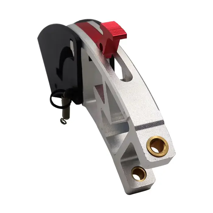 Système de pliage pour scooter électrique 10 pouces avec mécanisme de verrouillage et accessoires d'assemblage couleur jaune pour mobilité urbaine