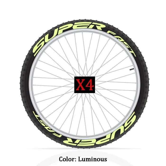 Autocollants lumineux pour jantes de vélo