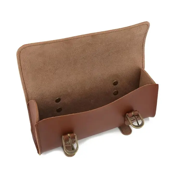 Nouveau sac de selle de vélo rétro en cuir PU