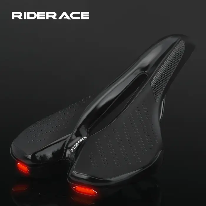 Selle de vélo avec feu arrière