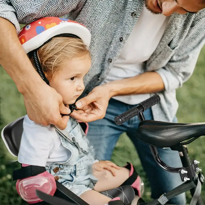 Siège arrière de vélo pour enfant avec poignée