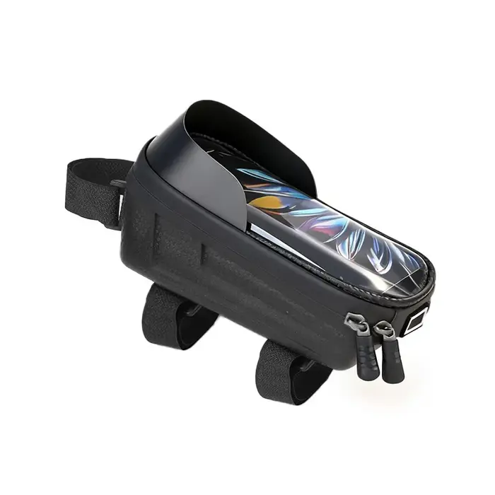 Sacoche de cadre avant de vélo avec sacoche de tube, sacoche de cadre avant de VTT, sacoche de selle avant pour téléphone portable