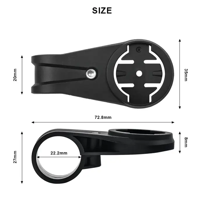 RIDERACE support d'ordinateur pour guidon de vélo pour compteurs de vitesse GARMIN
