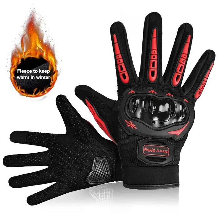Mitaines de cyclisme d'hiver pour hommes, gants de vélo à doigts complets, sports de plein air, gard