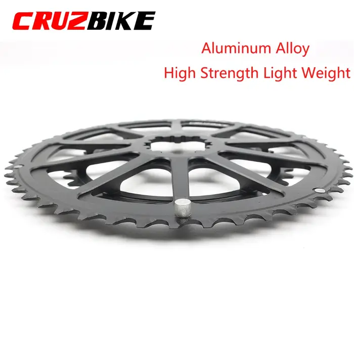 Plateau de pédalier double CRUZbike pour vélo de route 50-34T 52-36T 52-42T 53-39T