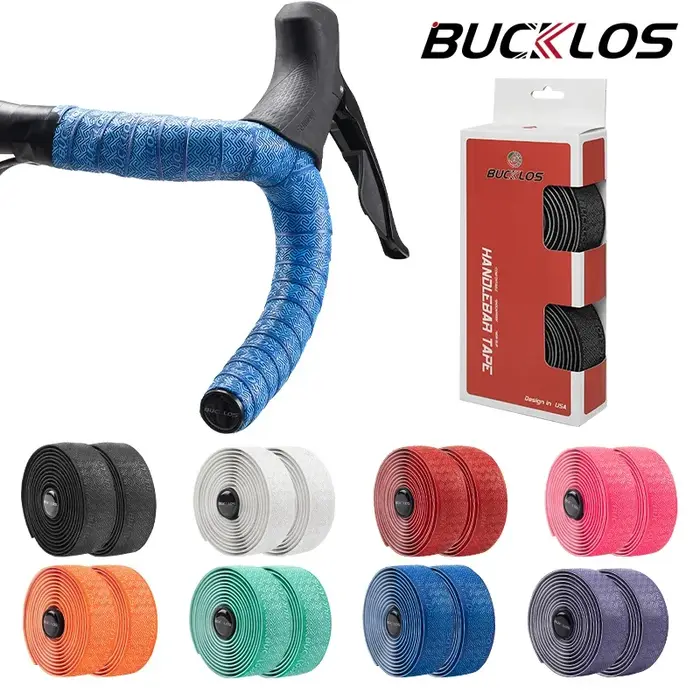 BUCKLOS bandes de guidon de vélo de route bande de barre de poignée de vélo de choc en polyuréthane 