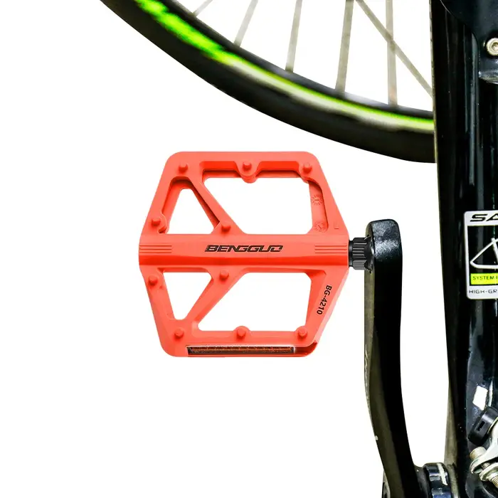 Pédales de vélo en Nylon à Double roulement DU avec réflecteur