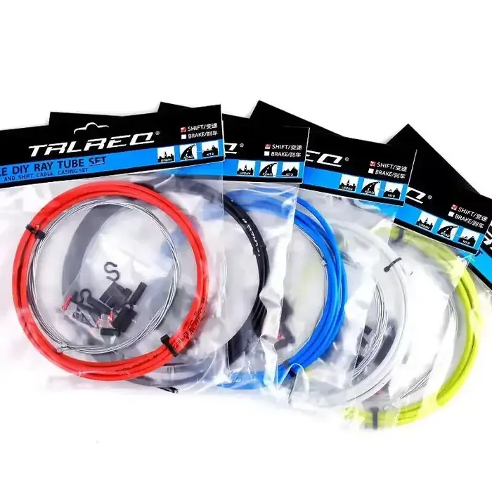 Kit de câbles de frein et de dérailleur en acier à haute teneur en carbone avec gaine pour VTT et vélo de route haute performance